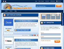 Tablet Screenshot of couponscave.co.uk